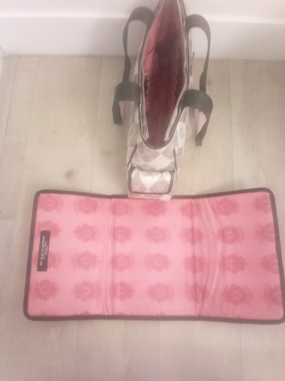My Flat in London argyle diaper bag created by designer Jan Haedrich